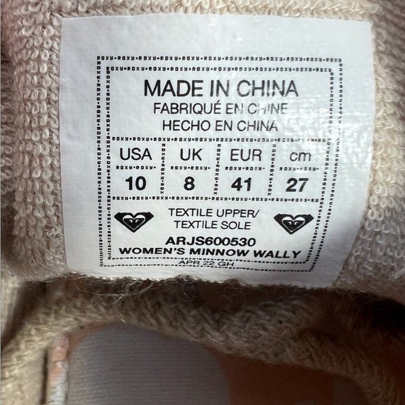 Roxy Minnow Tan Ecru Casual Loafers Womens size 10 - Picture 8 of 8